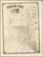 Map of Omaha City, Nebraska
