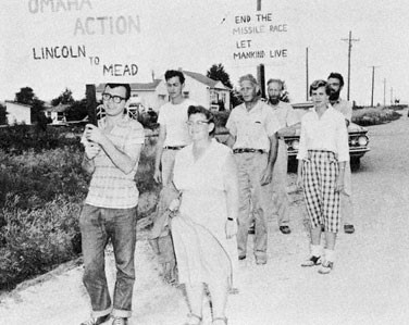 Figure 5: Omaha Action Protesters march from Lincoln to the Mead ICBM Construction Site, 1959