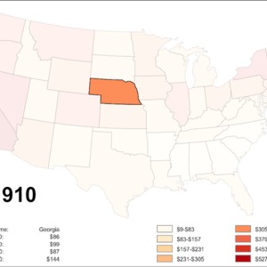 Figure 4: Per Capita Income in Nebraska in 1910
