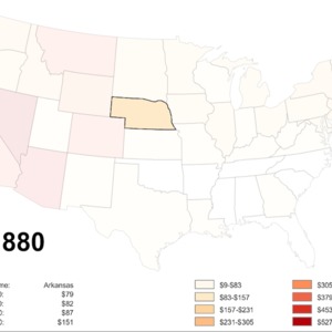 Figure 3: Per Capita Income in Nebraska in 1880