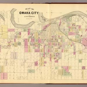 Map of Omaha City and Environs