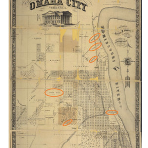 Figure 4: 1866 Omaha, Nebraska Land Survey Map